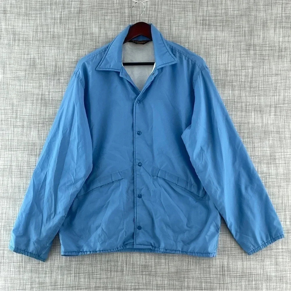 Vintage Pla-jac by Dunbrooke size Medium 40-42 button windbreaker jacket 9436